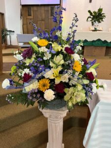 DEBBIE MARTIN FUNERAL FLOWER ARRANGEMENT