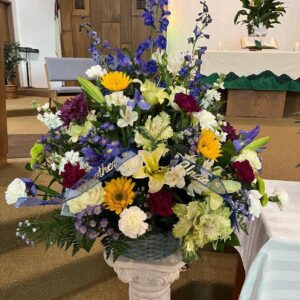 DEBBIE MARTIN FUNERAL FLOWER ARRANGEMENT